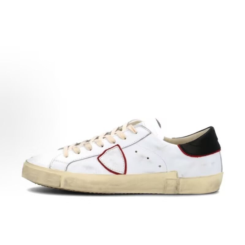 Women's & Men's Golden Goose Black Tail Distressed Trendy Men's Casual Shoes