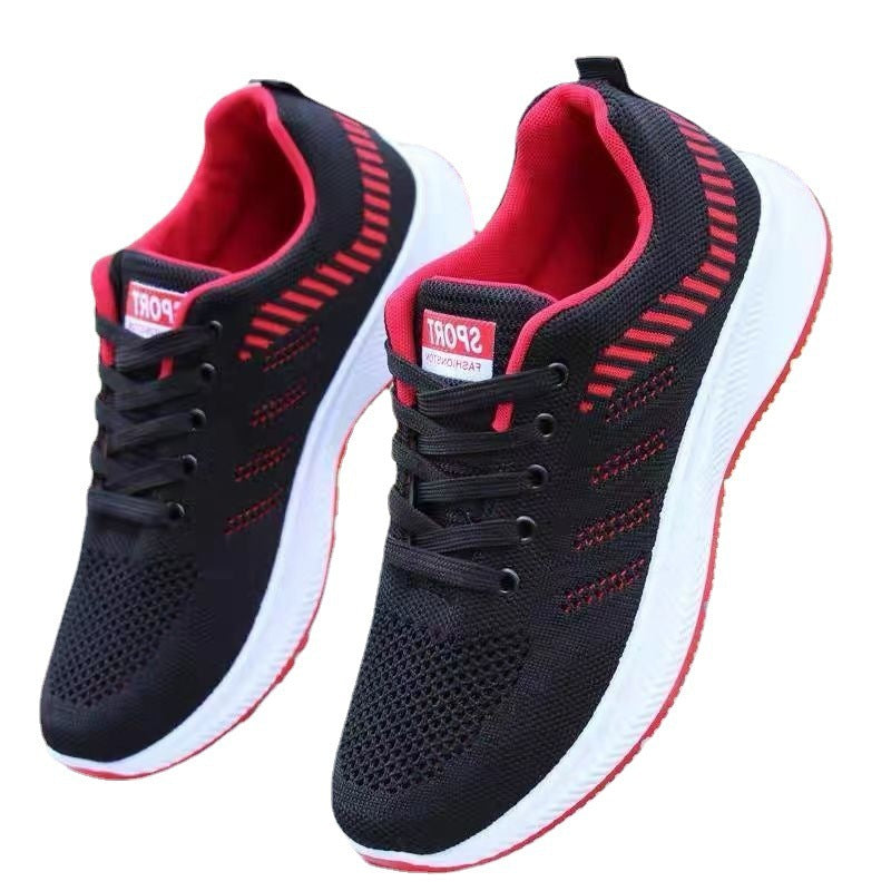 Men's Summer Breathable Mesh Cloth Versatile Running Flying Sneakers