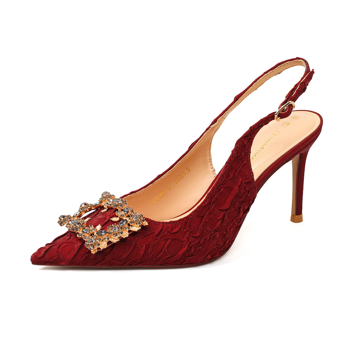 Women's Skirt Pointed Stiletto Back Empty High Closed Women's Fashion Shoes