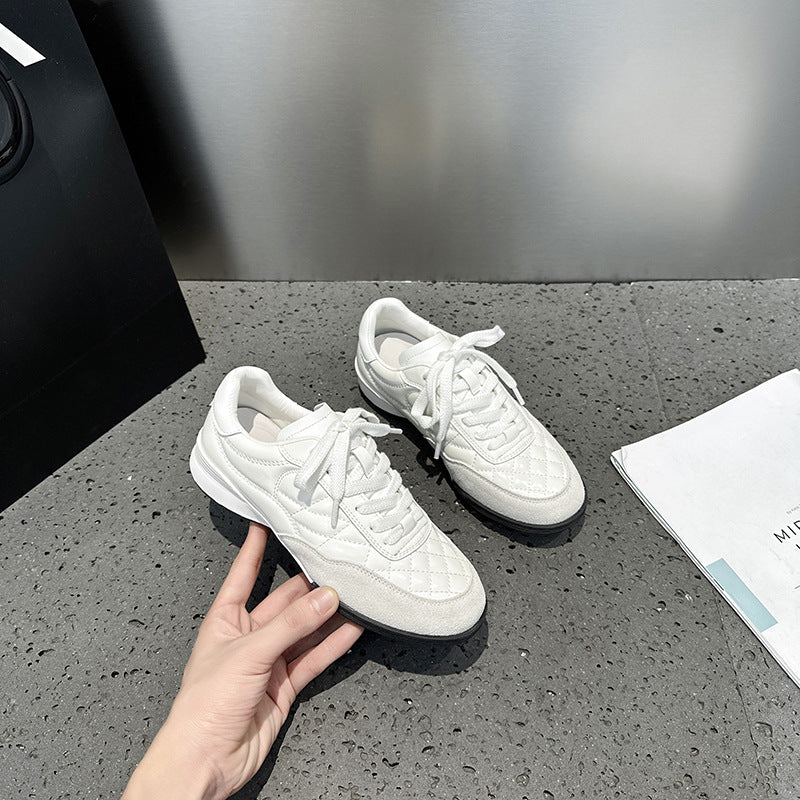 Women's Classic Style Rhombus Platform German Training Women's Casual Shoes