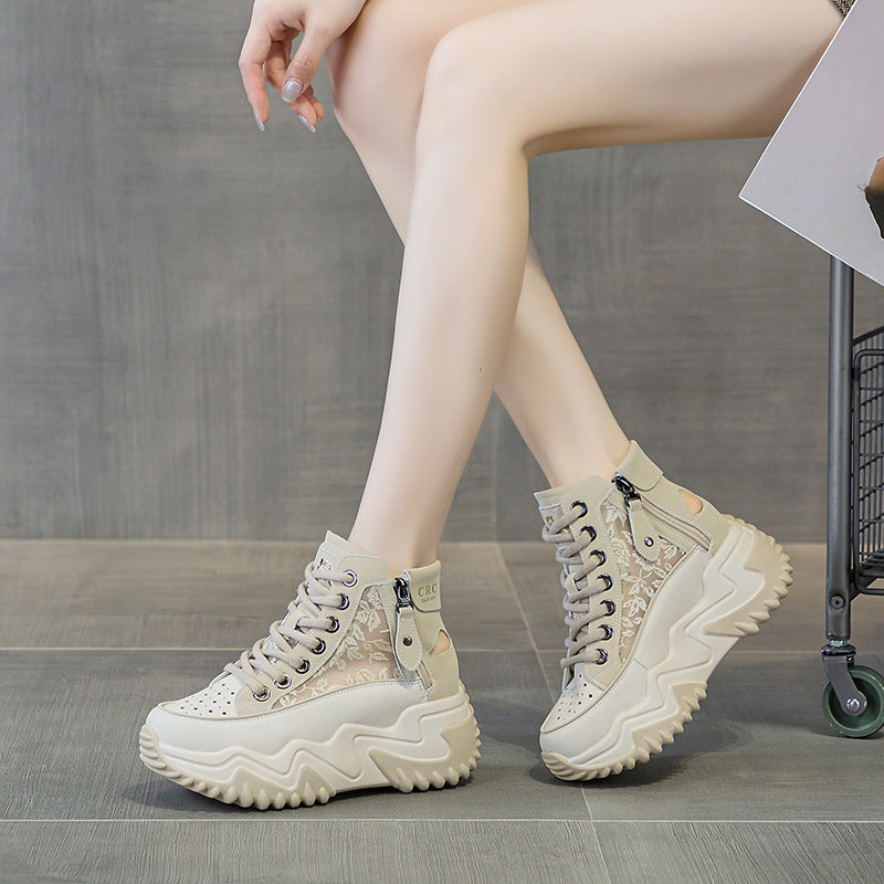 Women's Chinese Style Satin Surface Embroidered Printed Women's Casual Shoes