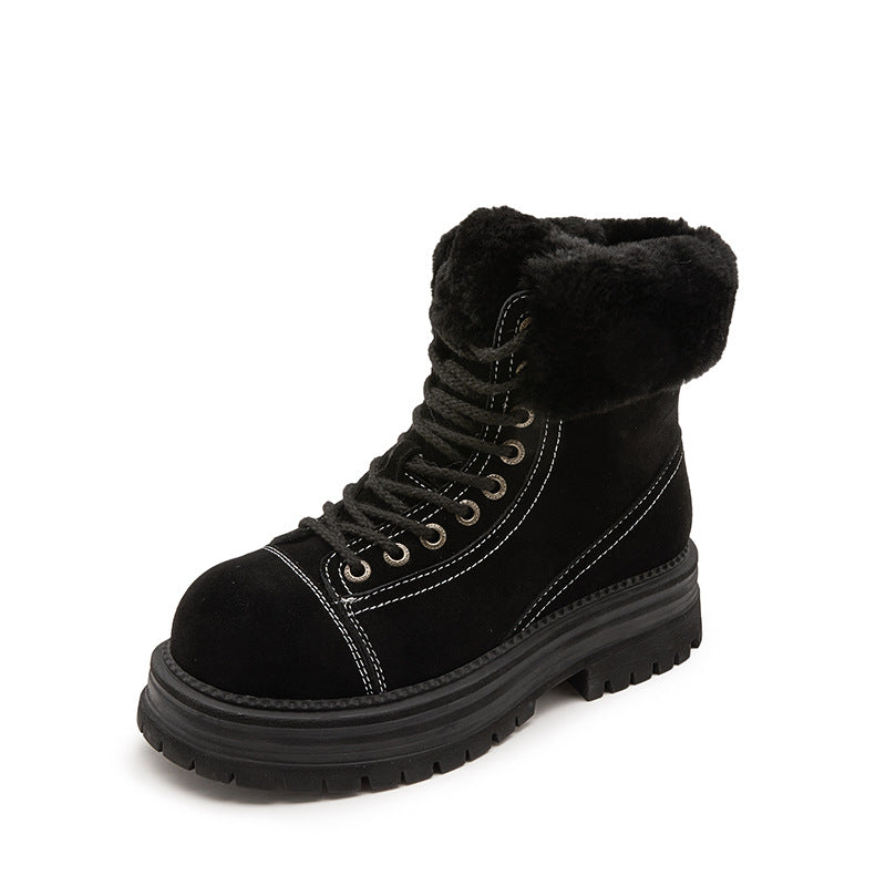 Women's Suede Northeast China Cotton With Veet Women's Shoes