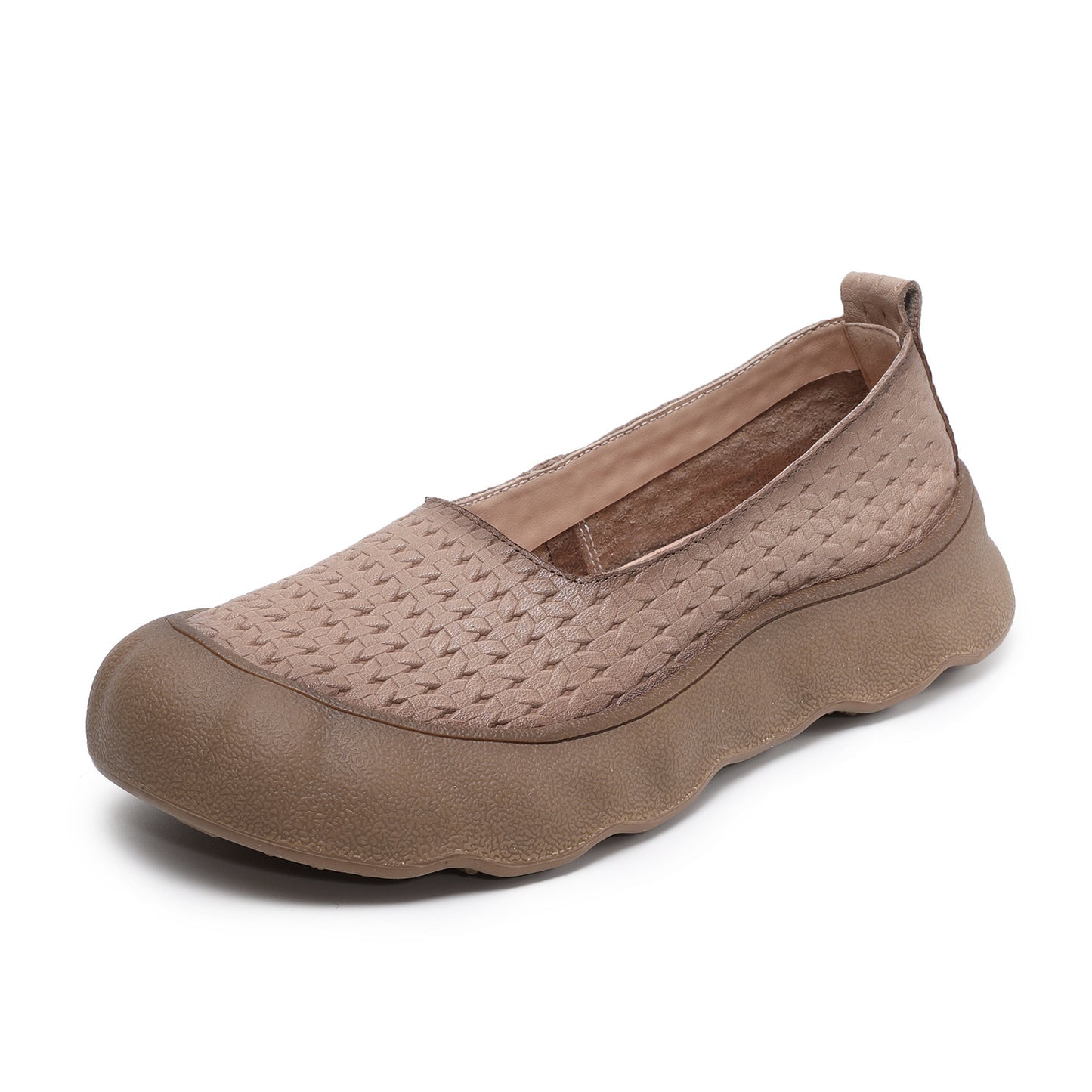 Women's Weave Embossed Vintage Soft Sole Thin Spring Women's Casual Shoes