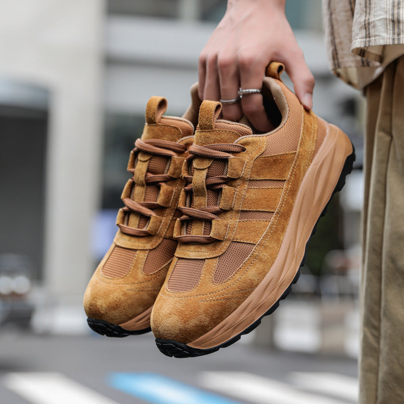 Men's Summer Versatile Platform Breathable Lightweight Hiking Sneakers