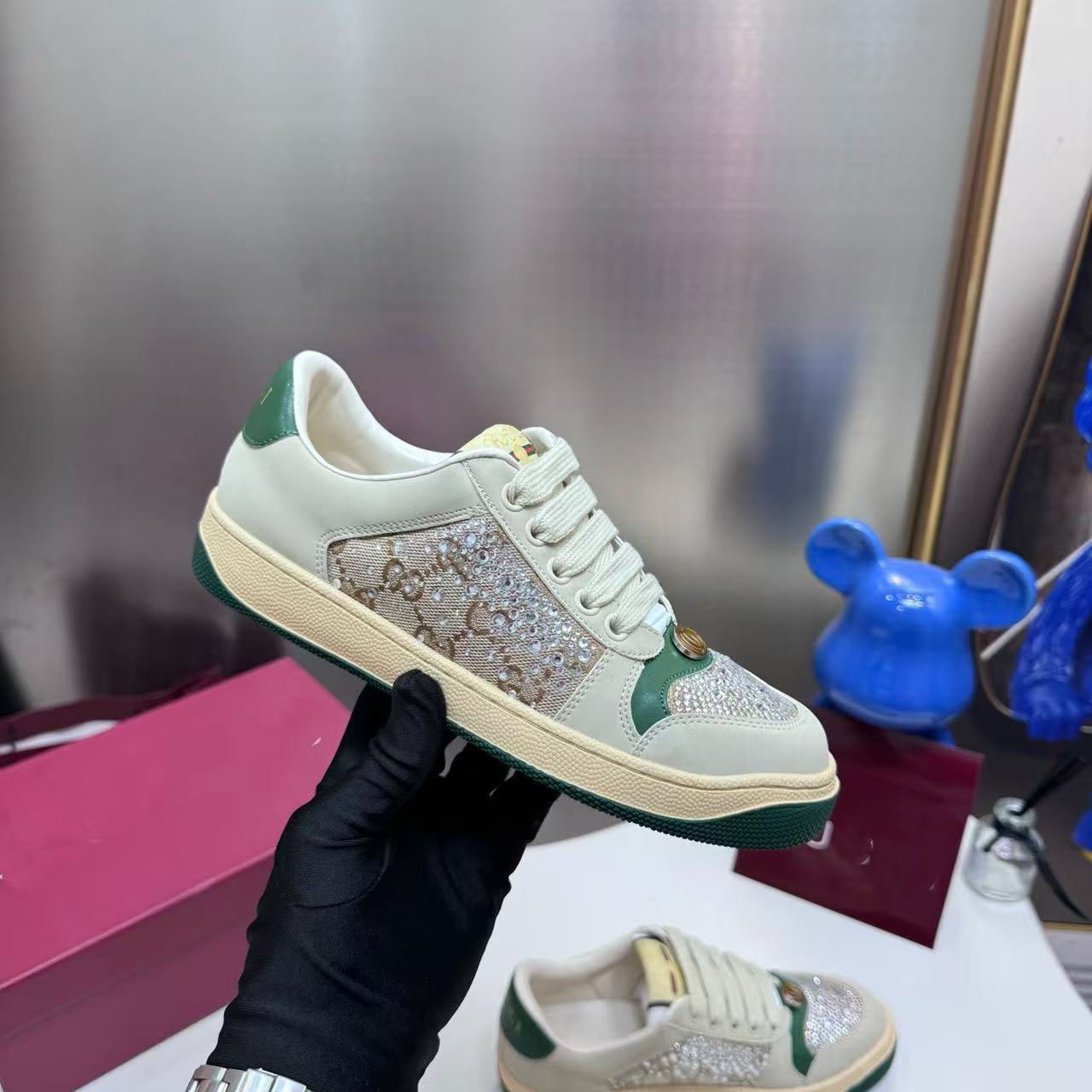 Women's & Men's Rhinestone Starry Dirty Sports Leisure Couple Women's Board Shoes
