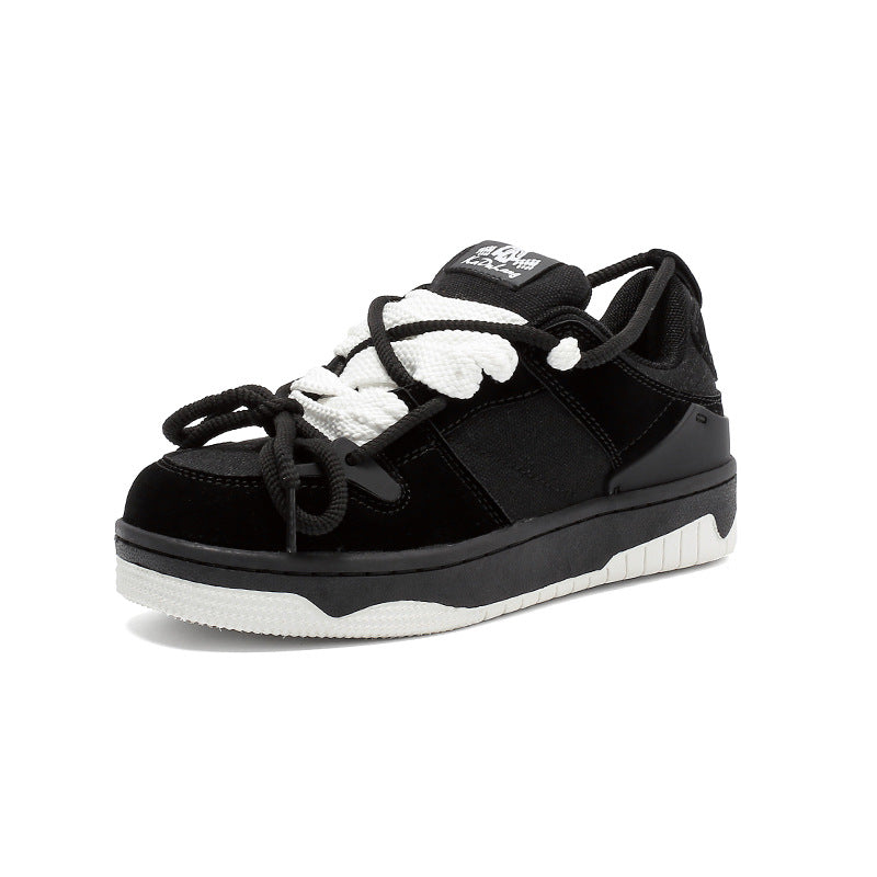 Women's & Men's Vintage Skateboard Niche Design Platform Leisure Casual Shoes