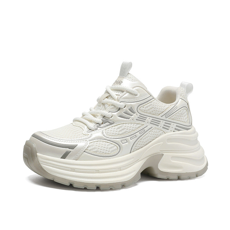 Women's Dad Thick Sole Increased Breathable Mesh Casual Shoes