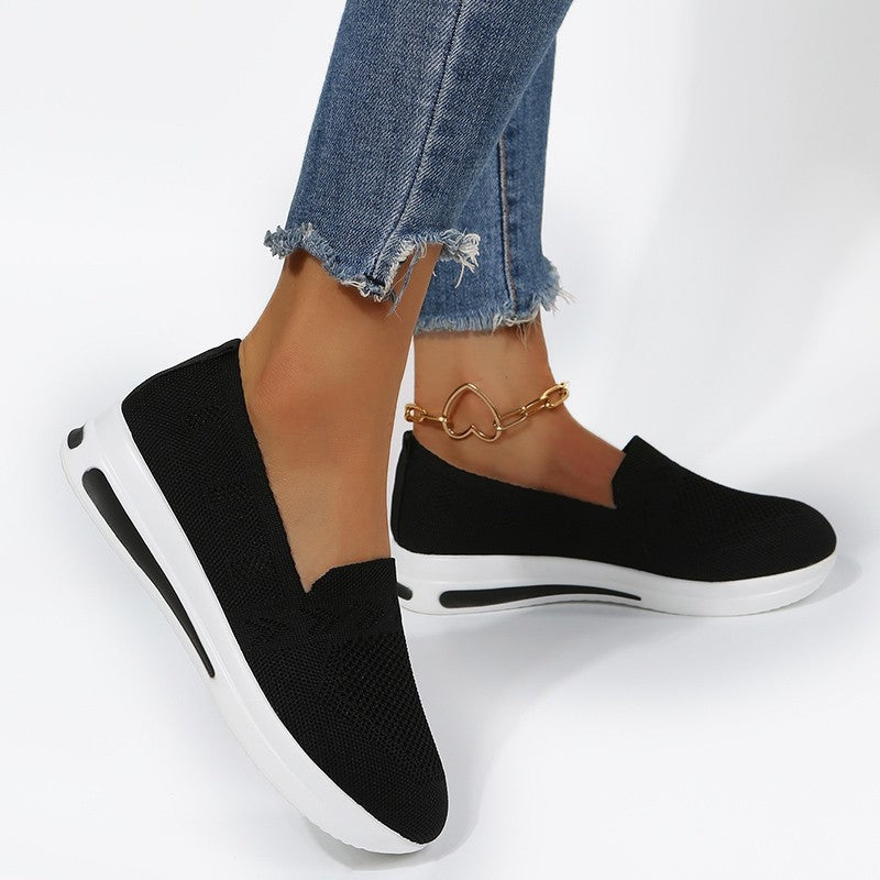 Women's Summer Oversized Flat Platform Wedge Sports Casual Shoes