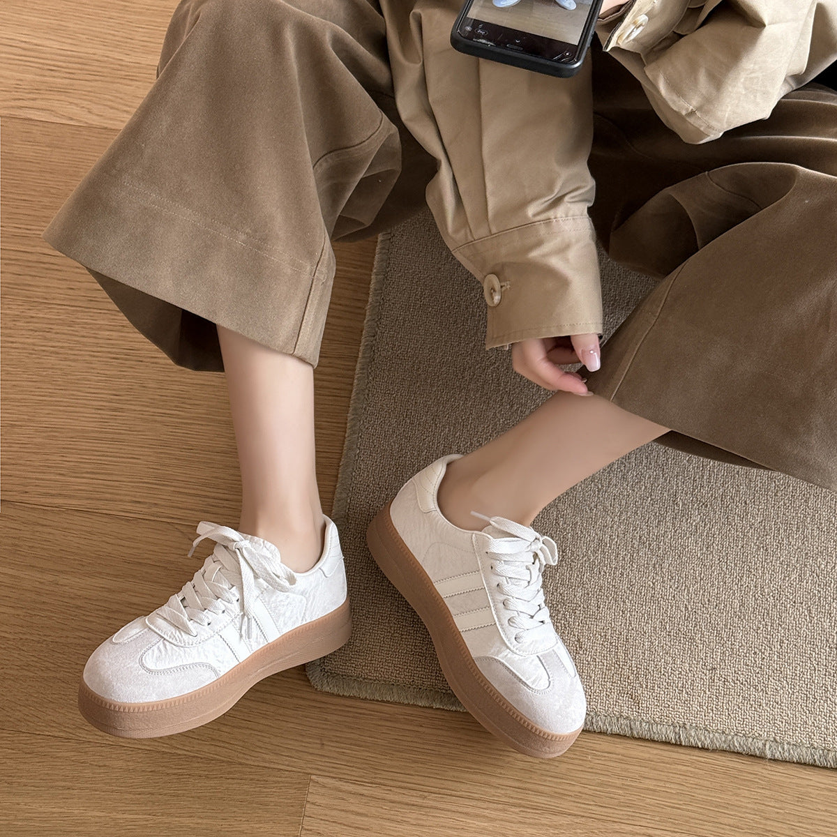 Women's Small Platform Thick German Training Fashion Women's Board Shoes