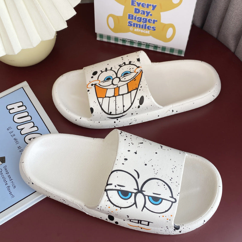 Pretty Indoor Outdoor Platform Thick-soled Cartoon Sandals