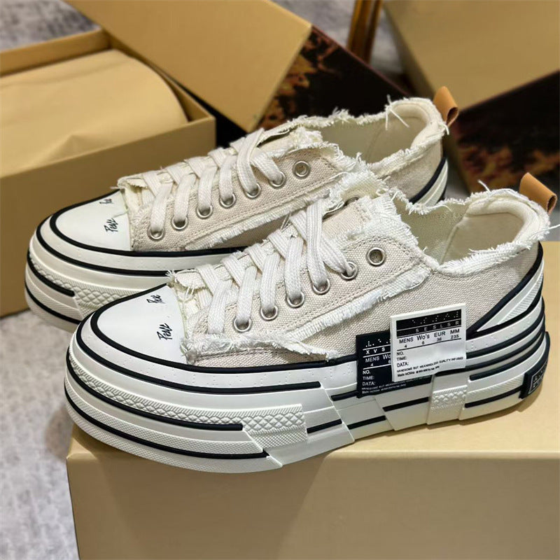 Women's Double Standard Beggar For Lovers Trendy Women's Canvas Shoes