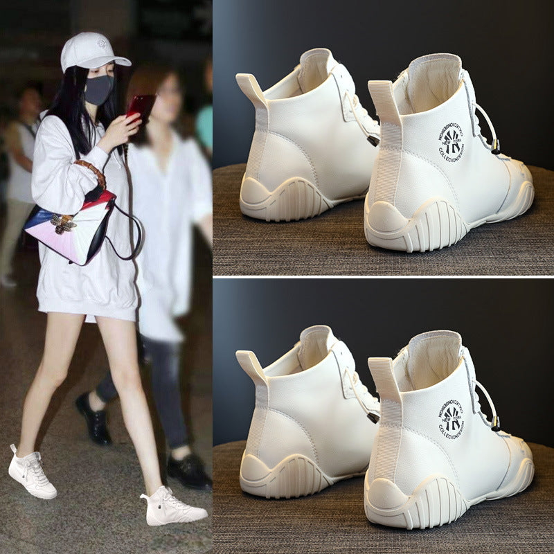 Women's Fashion High Top White Summer Soft Bottom Running Women's Casual Shoes