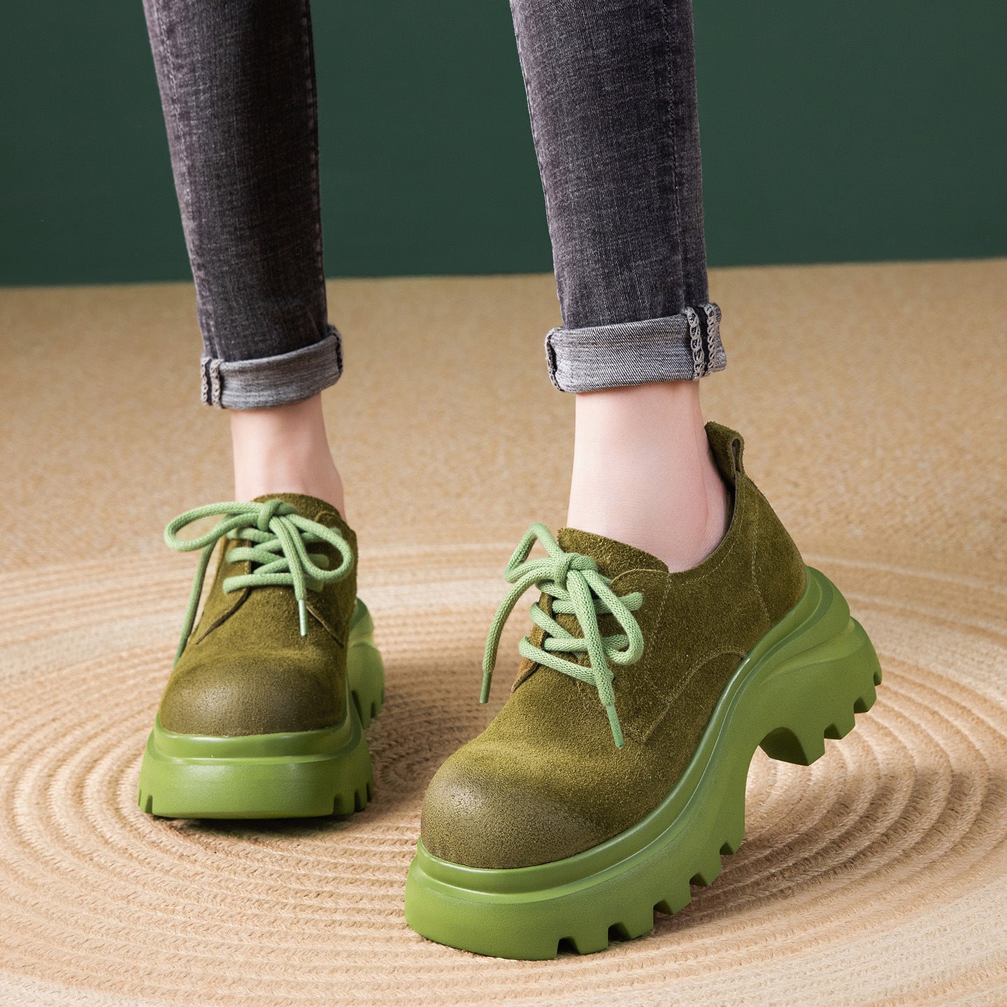 Women's Bottom Martin Spring Retro British Style Lace Up Women's Casual Shoes
