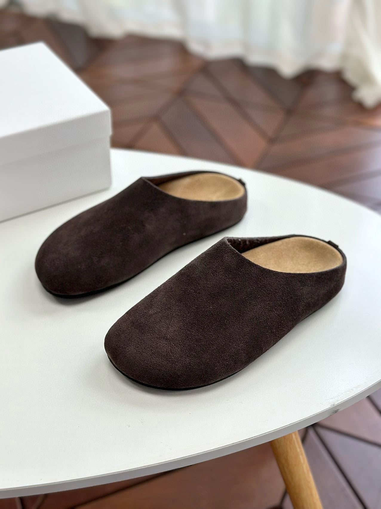 Unisex Lazy Pump Genuine Muller Thick Sole Increased Slippers