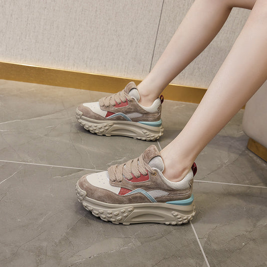 Women's White For Female Platform Height Increasing Insole Women's Shoes