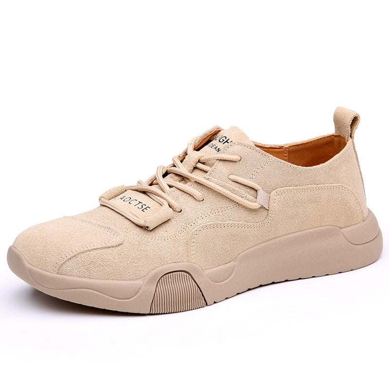 Men's Fashion Suede Cowhide Sports Korean British Casual Shoes