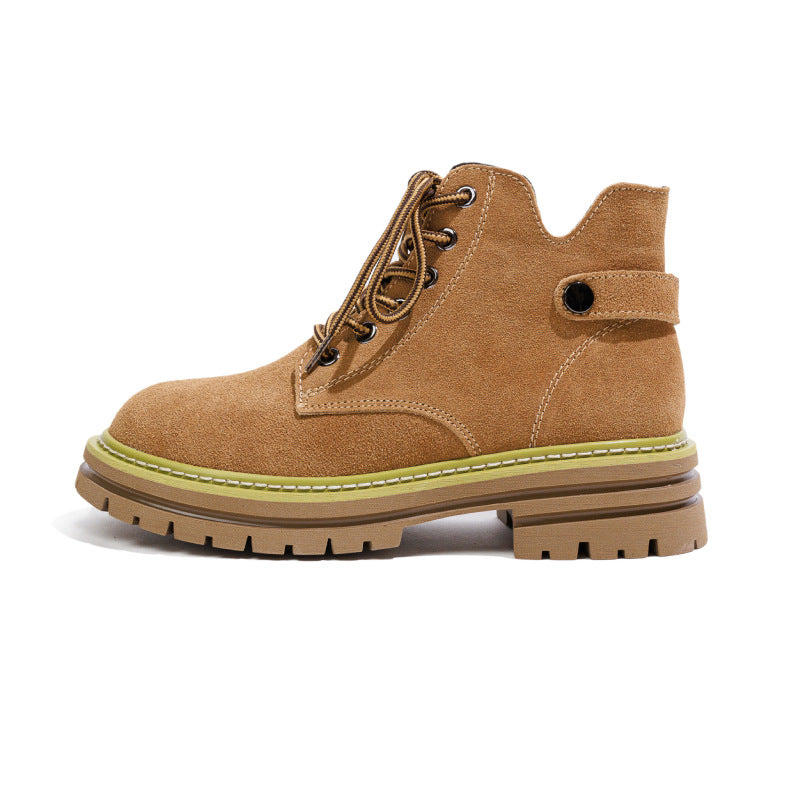 Women's Summer Genuine Retro Tooling Western Cowboy Thick Bottom Inner Boots