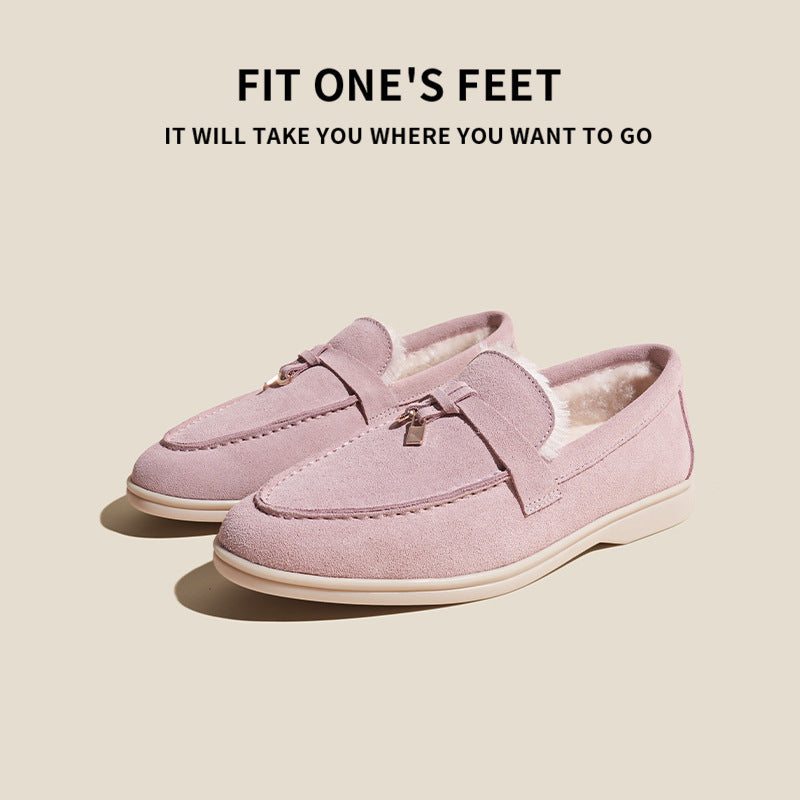 Women's Outdoor Wear Tods Matte British Style Popular Genuine Plus Loafers
