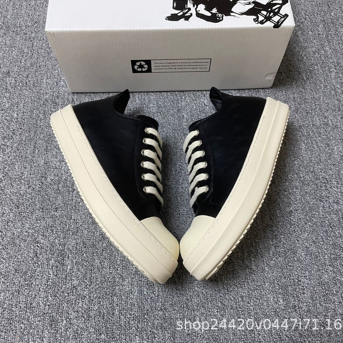 Women's & Men's Height Increasing Flat Black Board American Men's Casual Shoes