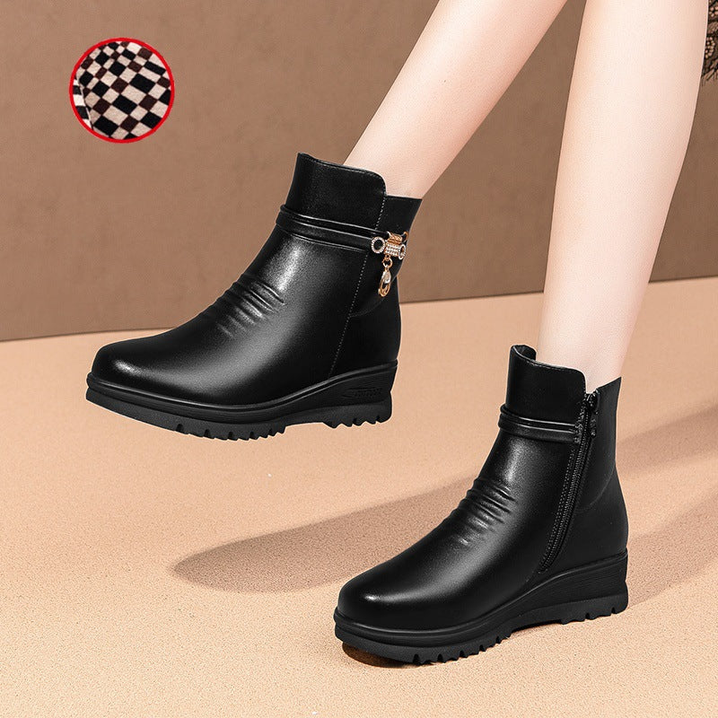 Mother's Soft Bottom Wedge Spring Plus Women's Shoes