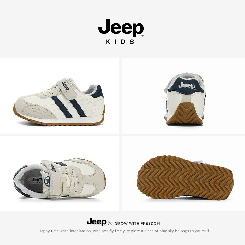 Children's Spring Boys Soft Bottom White Children's Sports Shoes