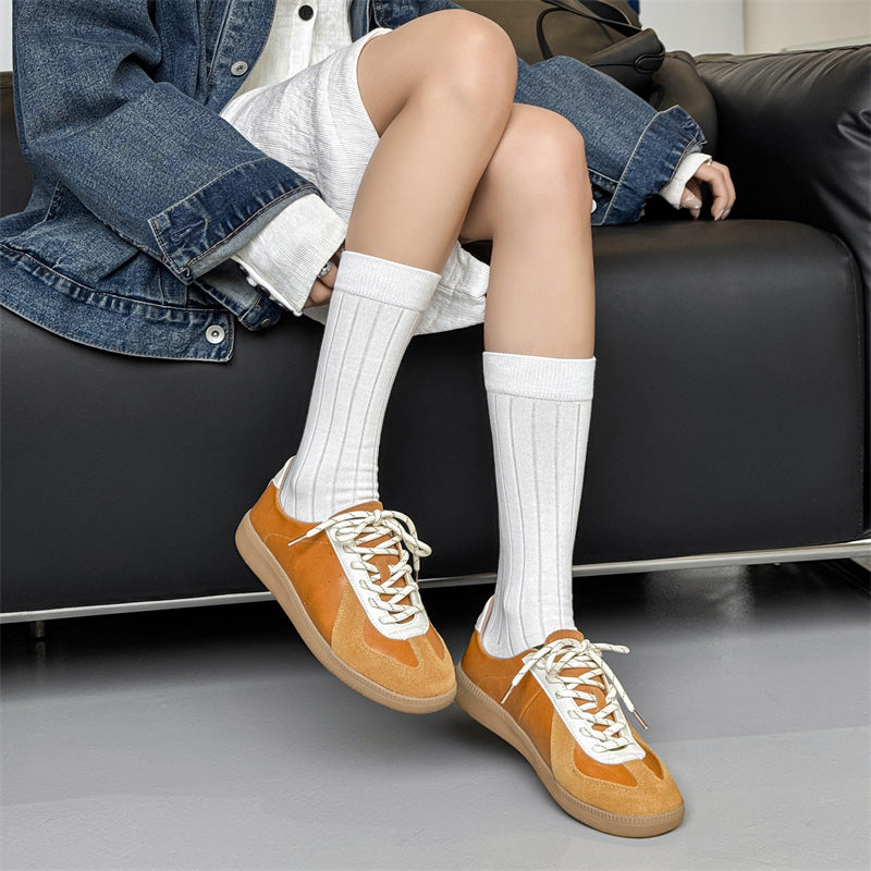 Niche Retro Breathable German Training Couple Women's Casual Shoes