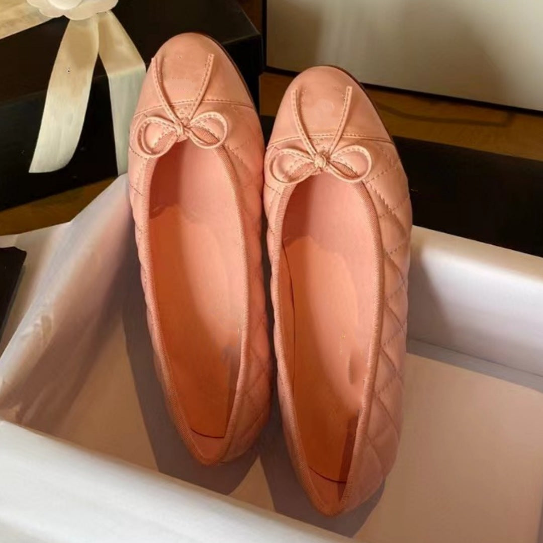 Women's Style Flat Pumps Low-cut Comfortable Round Women's Casual Shoes