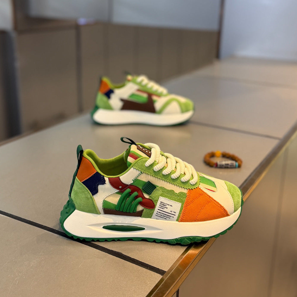 Men's Dad Trendy Light Luxury Fashion Color Men's Shoes