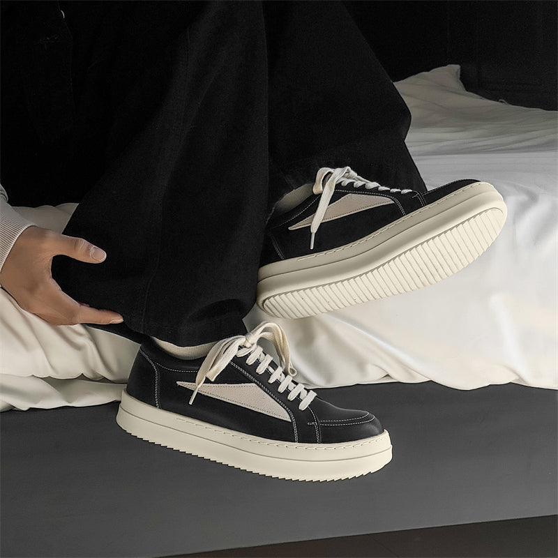 Triangle Trendy Boys Invisible Thick Bottom Big Men's Board Shoes