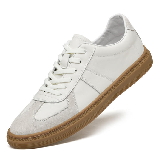 Men's First Layer Cowhide White Beef Tendon Outsole Soft Bottom Men's Board Shoes