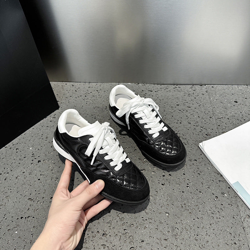 Women's Classic Style Rhombus Platform German Training Women's Casual Shoes