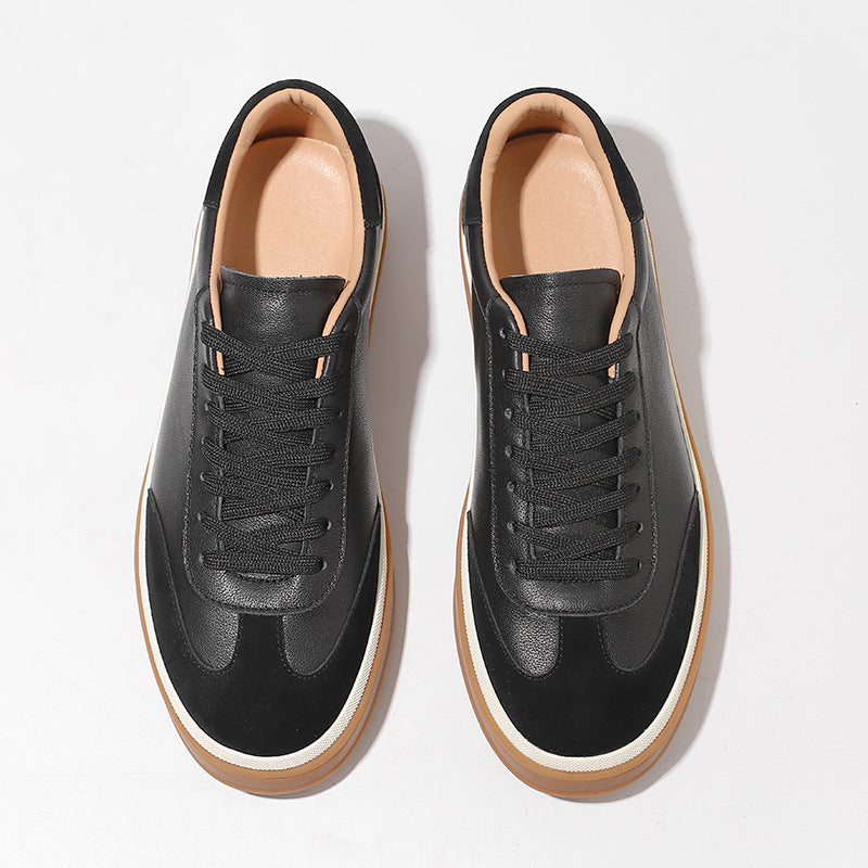Men's German Training White Handmade Leisure Genuine Men's Shoes