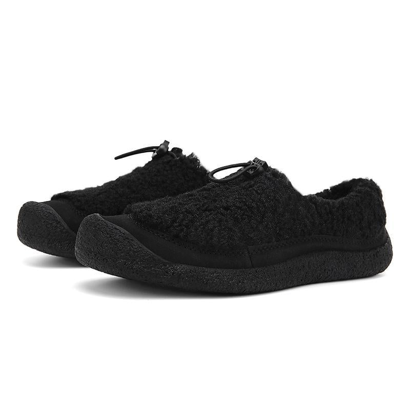 Women's Small Sheep Hooves Flat Warm Brush Outdoor Men's Shoes