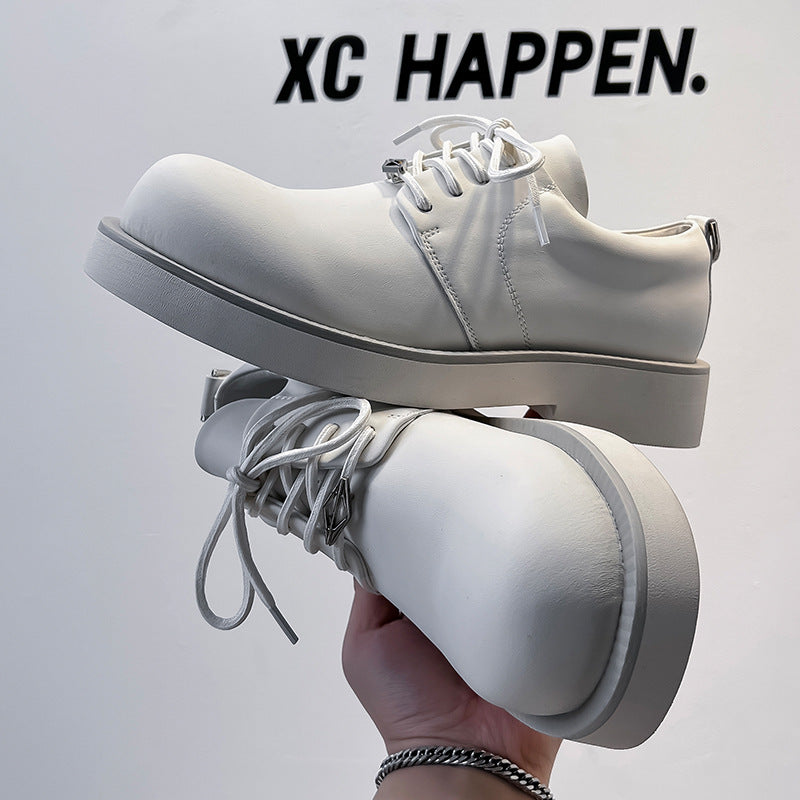 Male Mickey Big Head White Low Casual Shoes