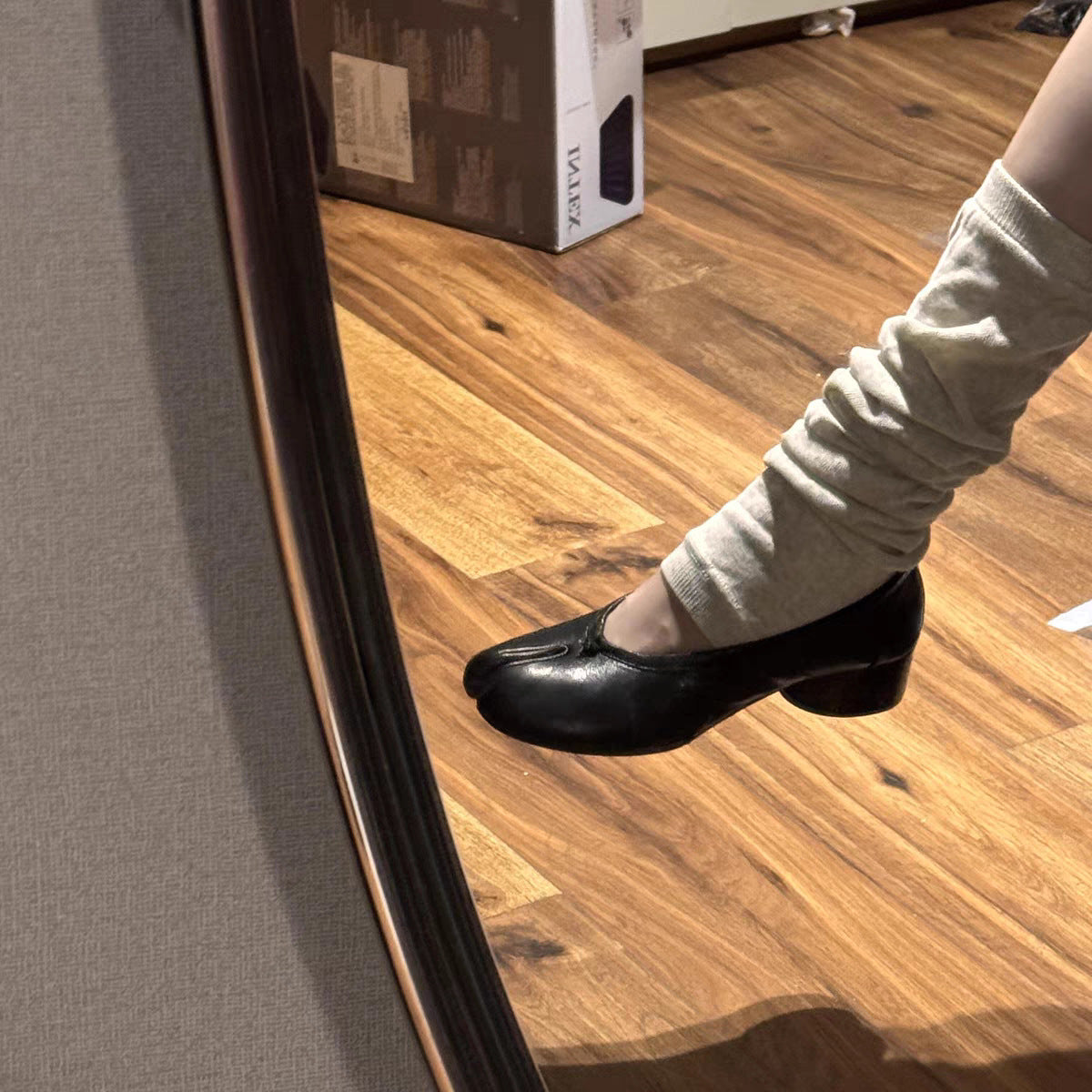 Version Genuine Niche Chunky Low-cut Slip-on Pumps Women's Fashion Shoes