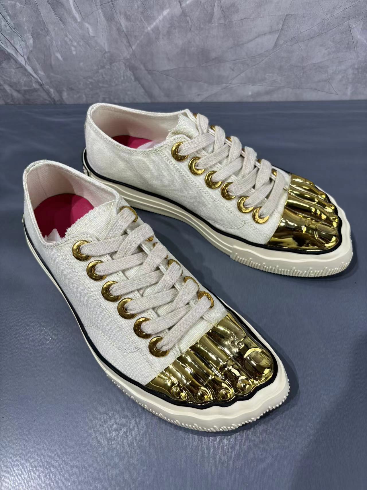 Women's & Men's Gold Toe Skate For Women's Canvas Shoes