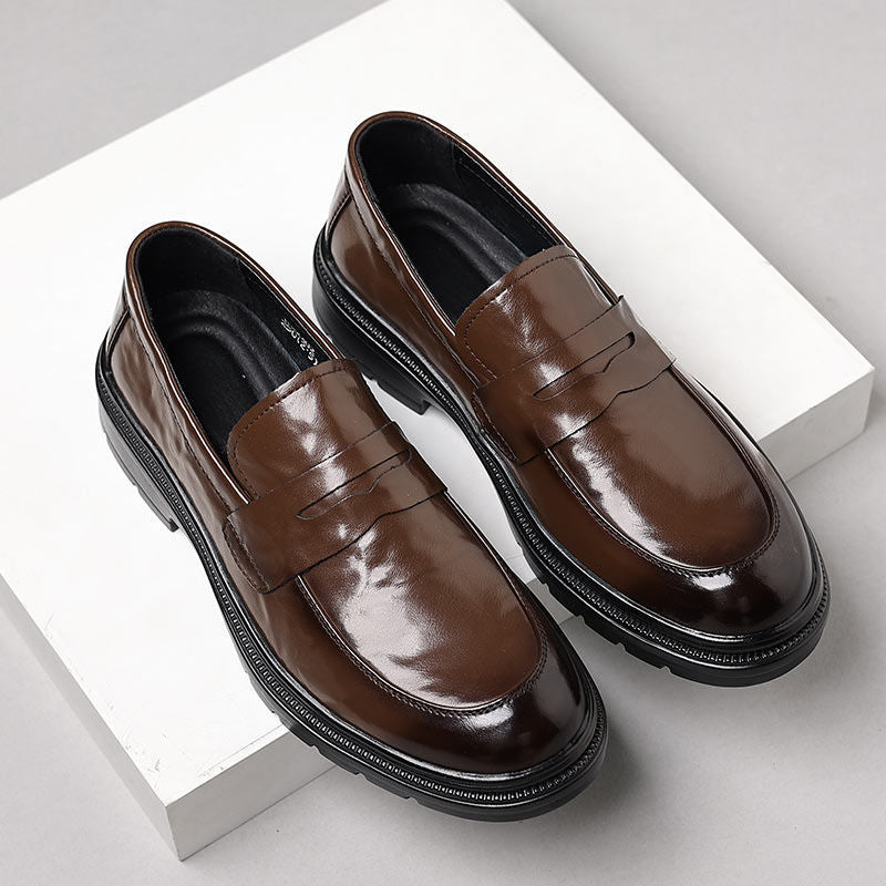 Men's Genuine Formal Wear Breathable Business Wedding Men's Casual Leather Shoes