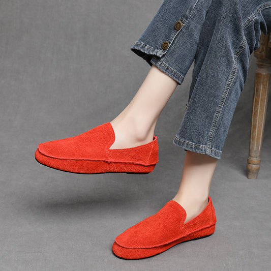 Women's Minimalist Slip-on Flat Spring Simple Brushed Light Women's Casual Shoes