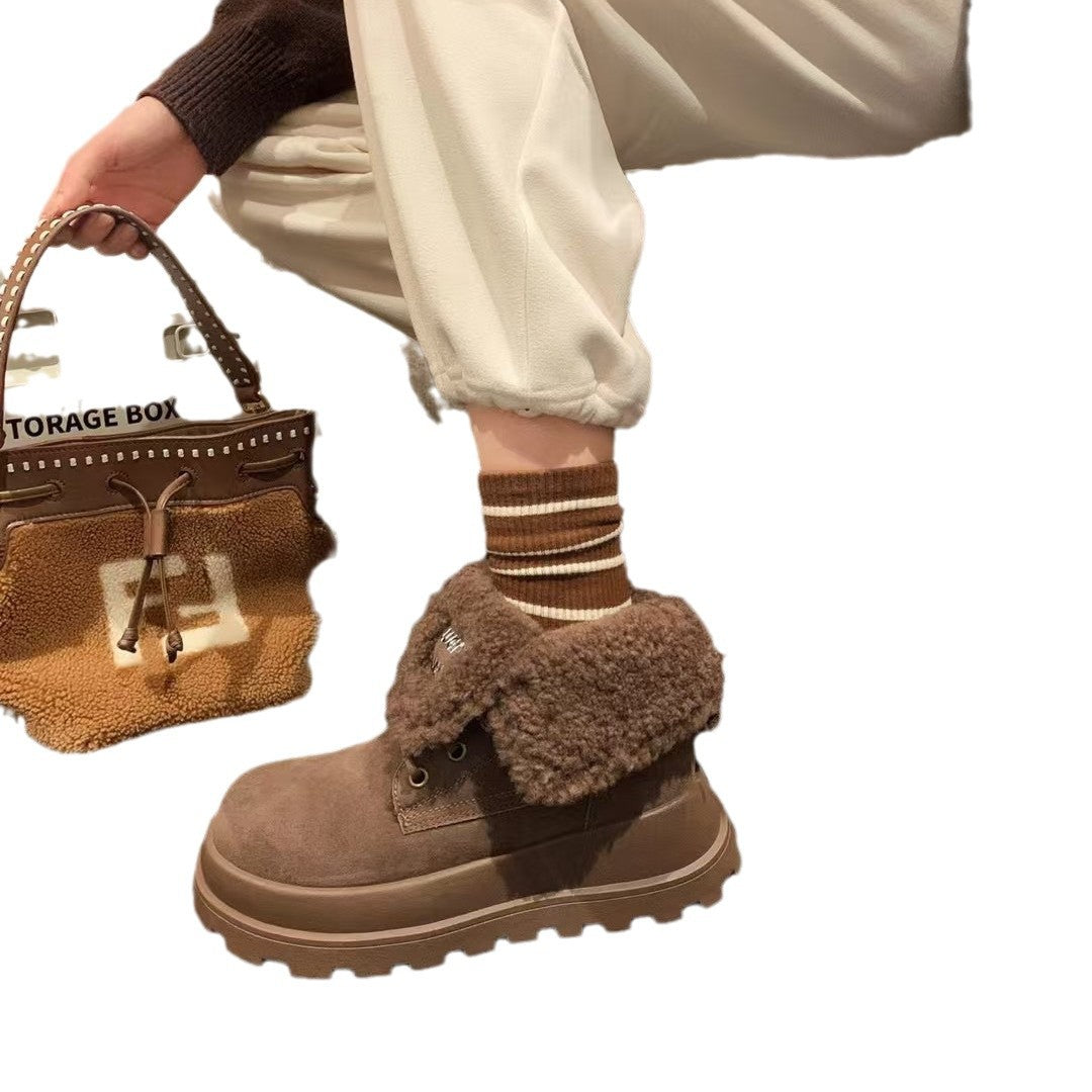 Women's Bottom Fleece-lined Warm Martin Winter Hot Women's Shoes