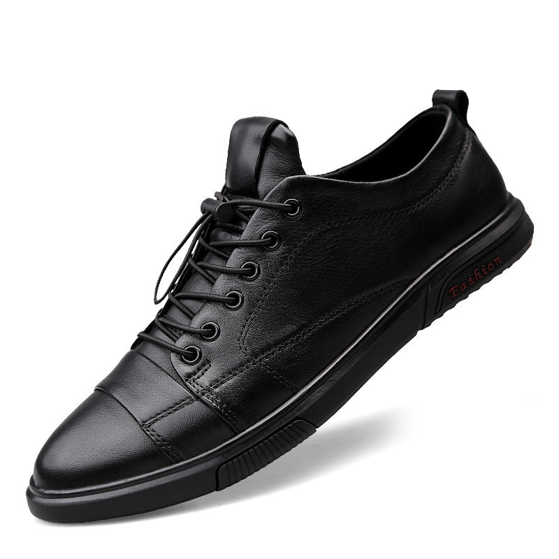 Men's Band Top Layer Cowhide Soft Summer Thin Sneakers