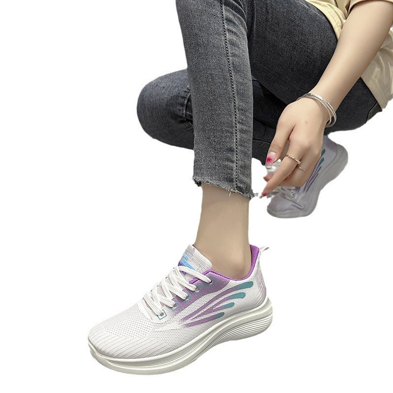 Women's Trendy Mesh Surface Soft Bottom Flying Sneakers