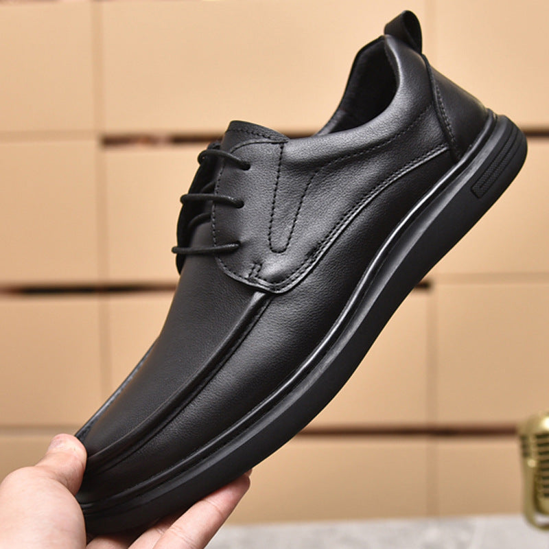 Men's First Layer Cowhide Soft Bottom Leisure Leather Shoes