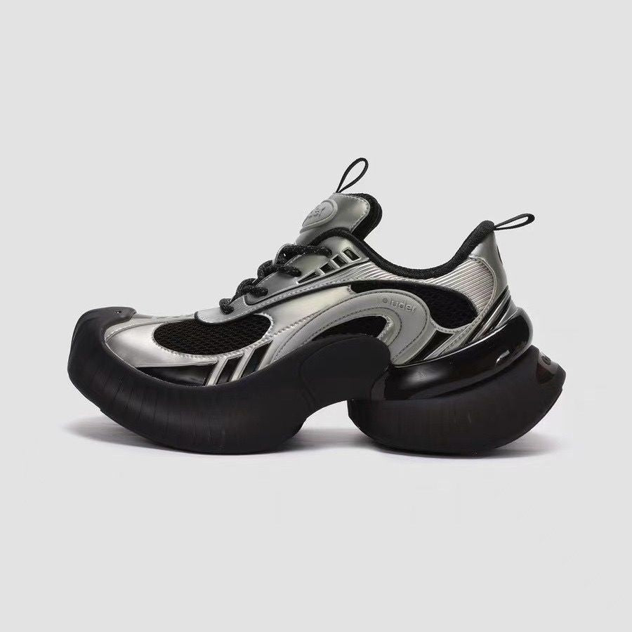 Women's Office Version Streamer Running Thick Sole Heightened Daddy Retro Women's Casual Shoes