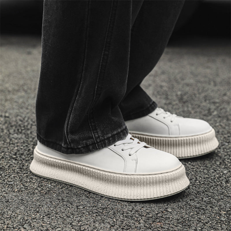 Men's Trendy Platform Hight Increasing Board Biscuit Casual Shoes