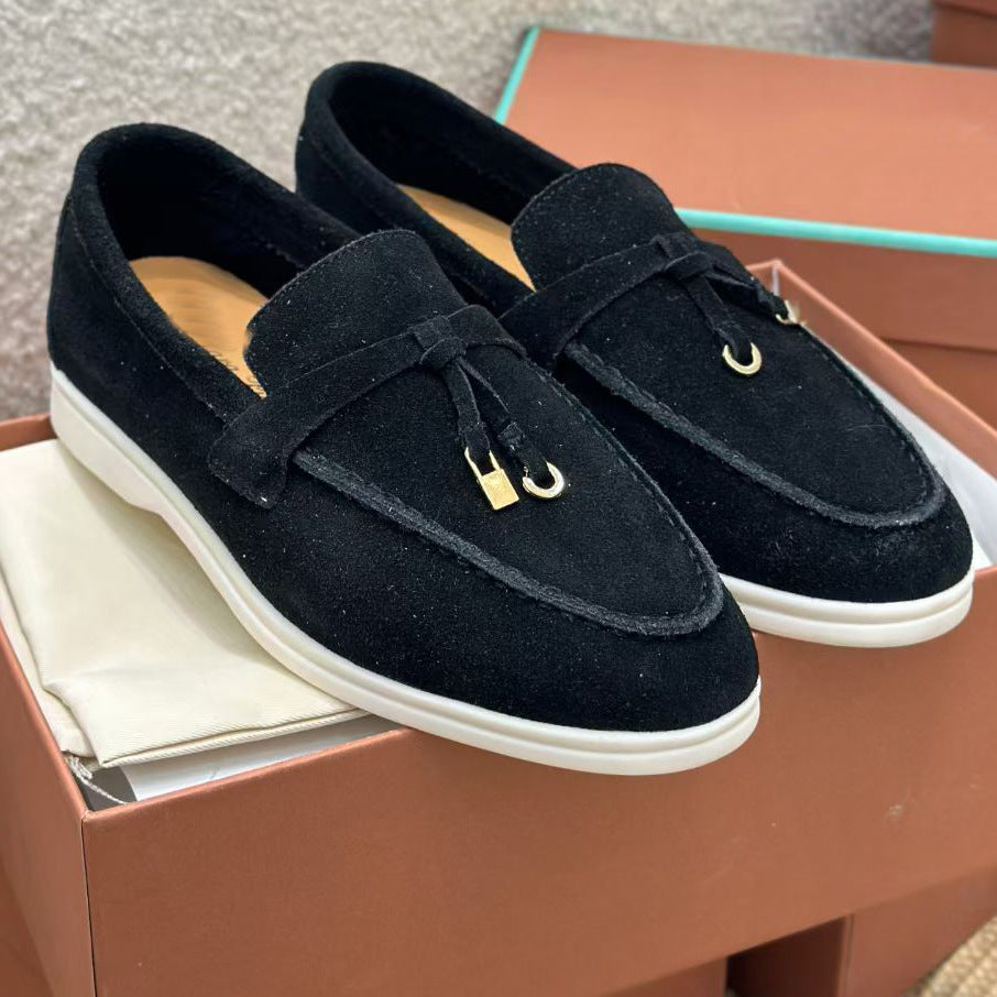 Women's Correct Letter Pumps Slip-on Lazy Flat Loafers