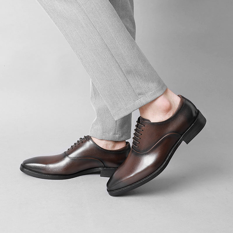 Men's Formal Wear British Style Brogue Top Leather Shoes