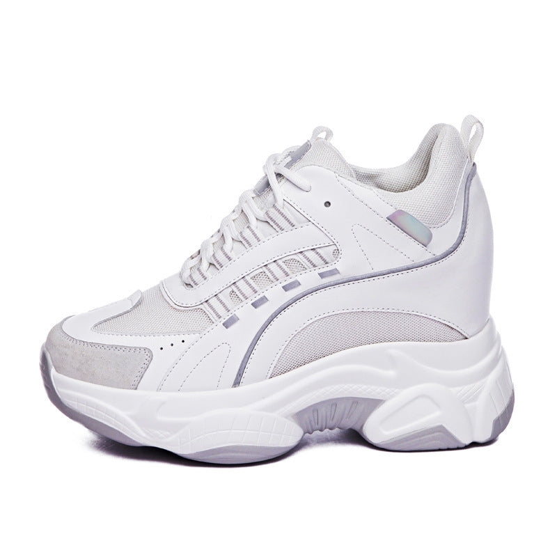 Women's Autumn Flat Height Increasing Wedge Sports Female Women's Casual Shoes
