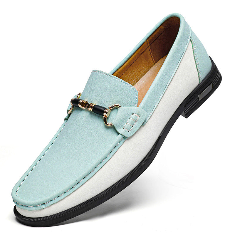 Men's Doug Large Size Korean Style Lazy Leather Shoes