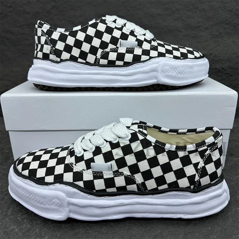 Women's & Men's Series Dissoed Thick Sole Increased Comfort Women's Canvas Shoes