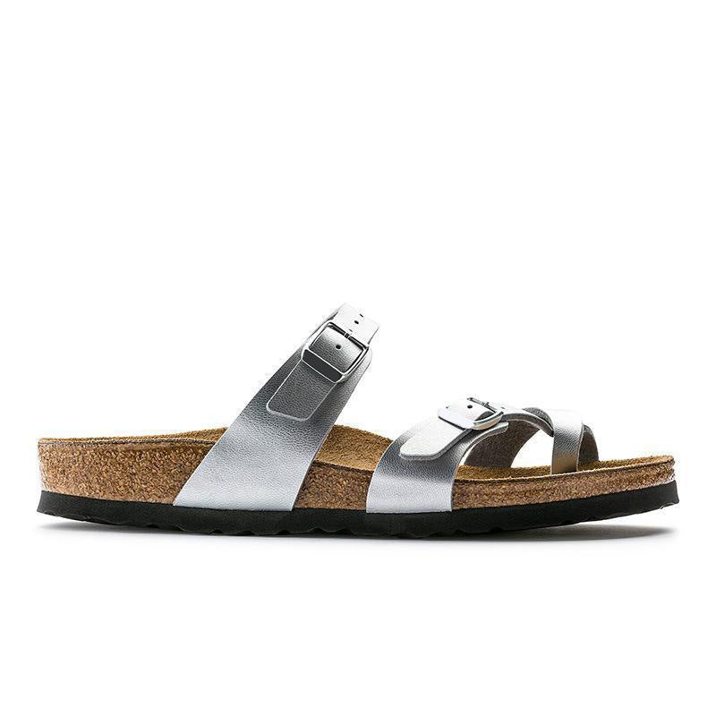 Women's & Men's Full Cowhide Toe Clip Cork Sole Daily Outerwear Sandals